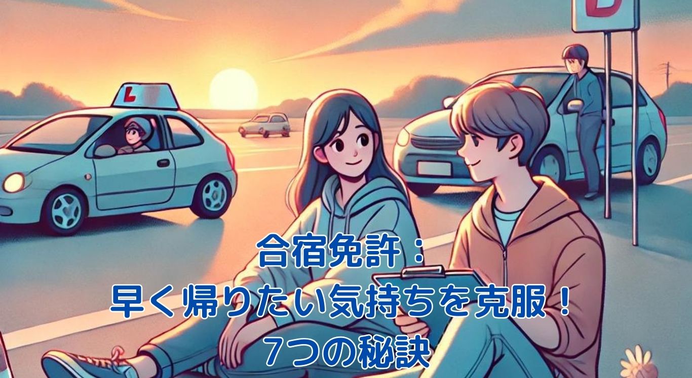 合宿免許で早く帰りたい気持ちを乗り越える7つの秘訣とは？アイキャッチ