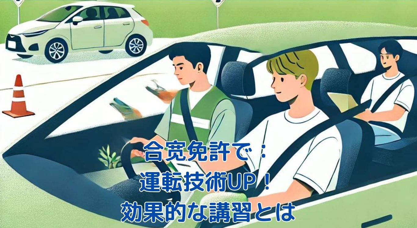 合宿免許で運転技術向上！効果的な講習とは？短期集中のメリットを解説アイキャッチ