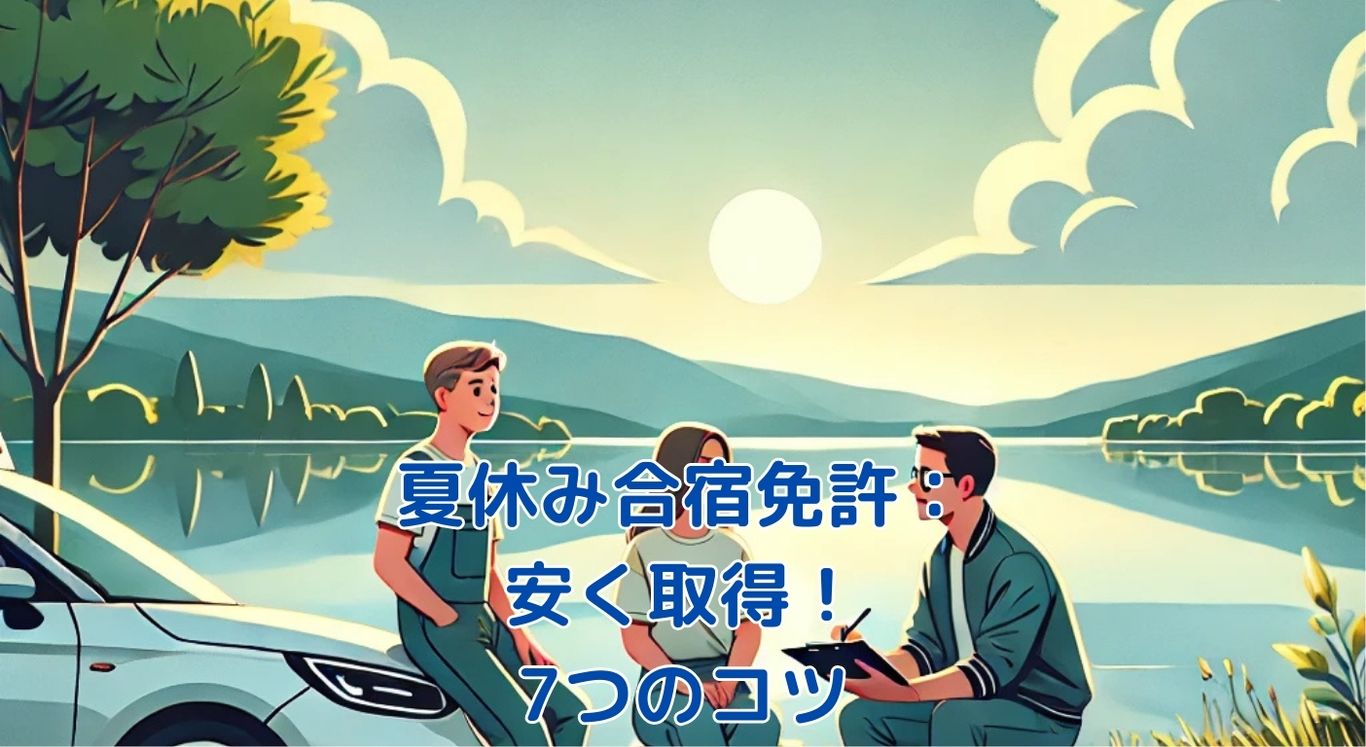 夏休みの合宿免許で安く免許取得！知って得する7つのコツとは？アイキャッチ