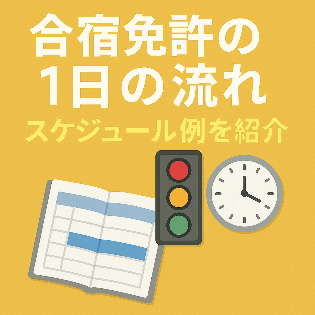 最短コースはこんな感じ！合宿免許中のリアルな1日のスケジュール大公開
