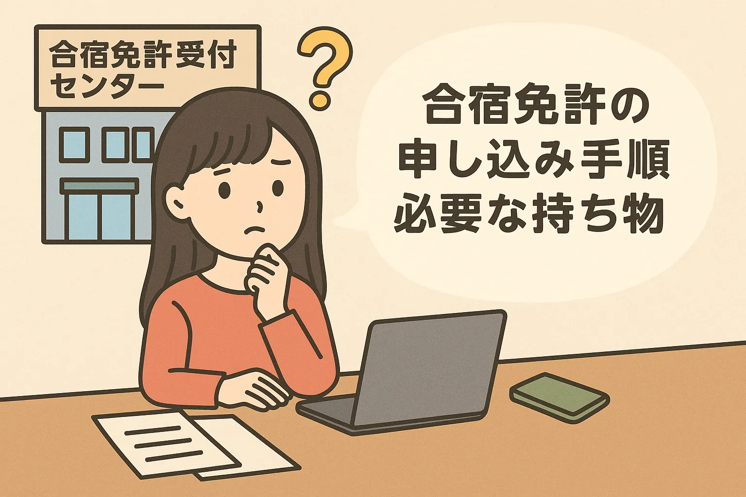 【完全ガイド】「合宿免許受付センター」の申し込み手順と必要なもの