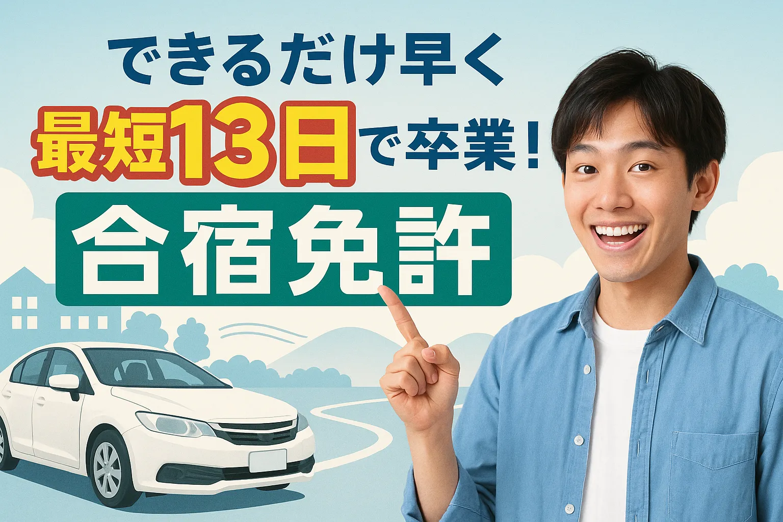 驚きの最短13日！「合宿免許受付センター」で早く免許が取れる秘密を徹底解説！